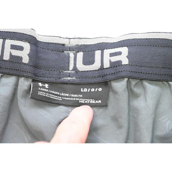 Under Armour Gym Shorts HeatGear Loose Performance W/Pockets 8" INS Mens Large - Picture 5 of 6